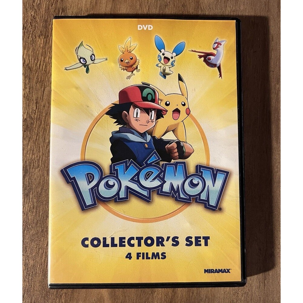 Pokémon Collector’s Set 4 Films (DVD) Widescreen Miramax G English